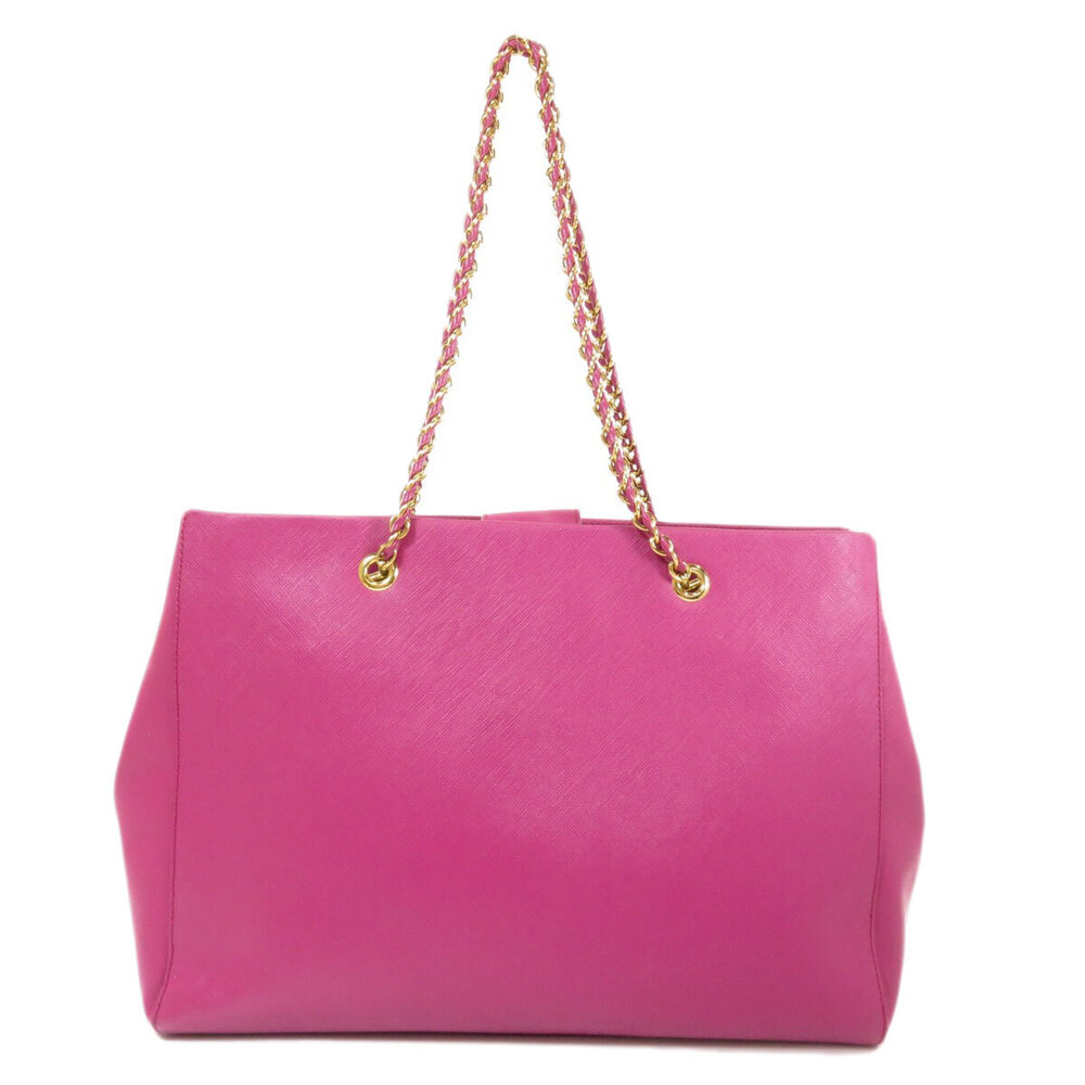 Salvatore Ferragamo Tote Motif Leather Bag Rion Black